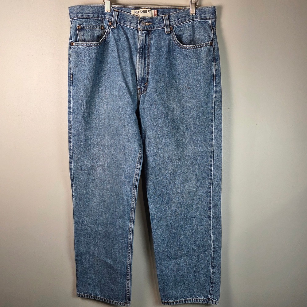 Levi's 550 Relaxed Fit Jeans Mens 38x32*36x30 Blue Good Denim Medium Wash Cotton